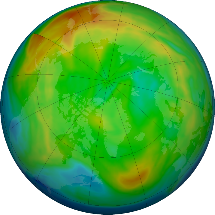 Arctic ozone map for 30 December 2022